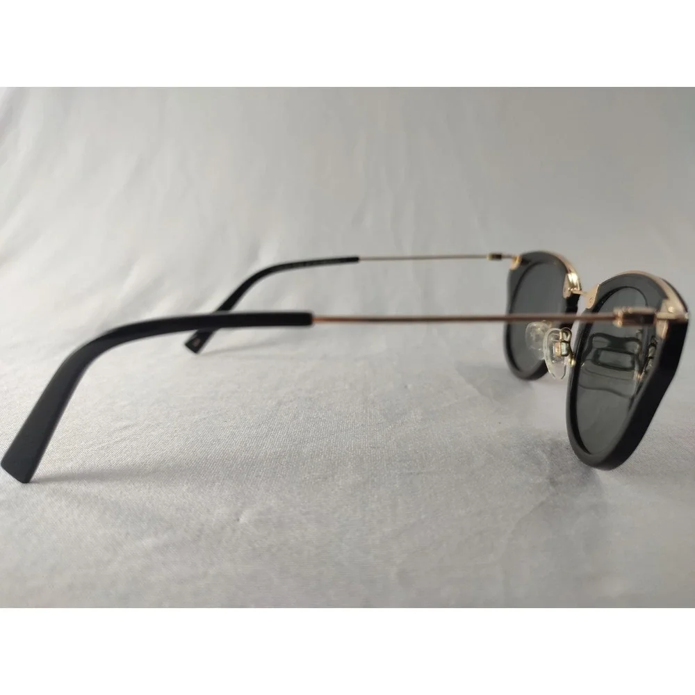Warby Parker Hadley 3100 Jet Black Gold Italy Eyeglass Frames 47-21-140 - Picture 3 of 12
